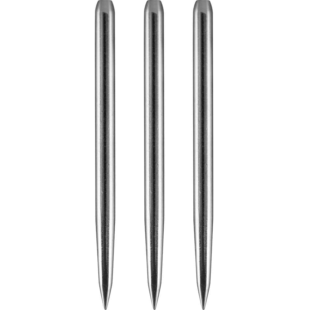 Unicorn Spare Dart Points - Steel Tip - Plain - Silver 35mm