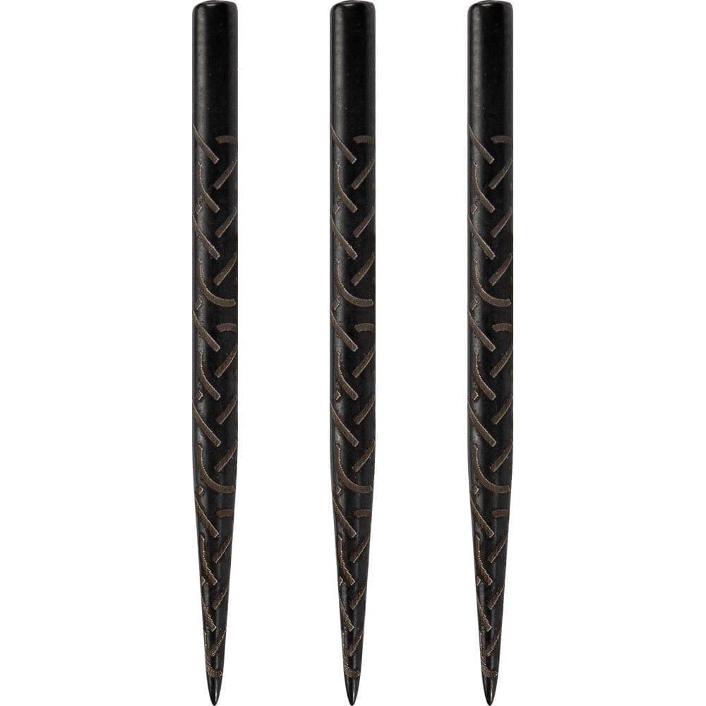 Shot Spare Dart Points - Lasered Grip - 35mm - Black - Viking