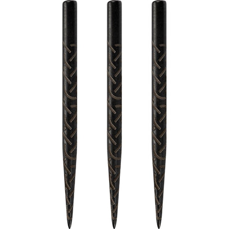 Shot Spare Dart Points - Lasered Grip - 35mm - Black - Viking