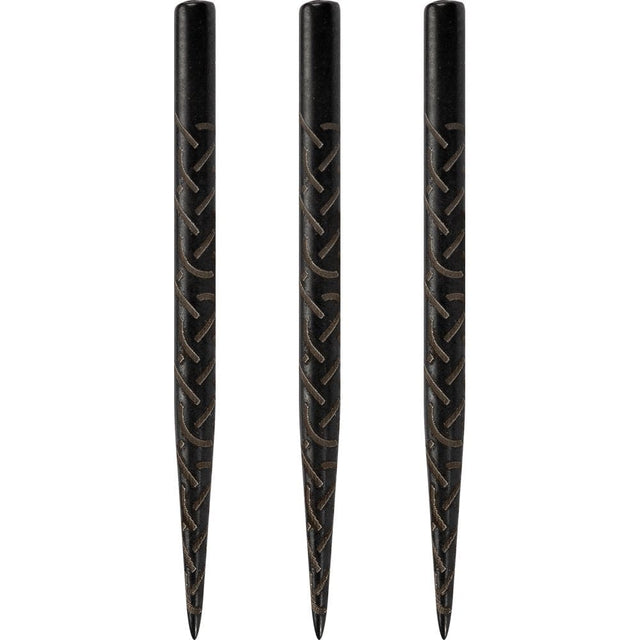 Shot Spare Dart Points - Lasered Grip - 35mm - Black - Viking