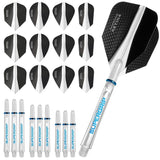 Harrows Retina Dart Flights and Shafts Combo Kit - Mixed - Clear