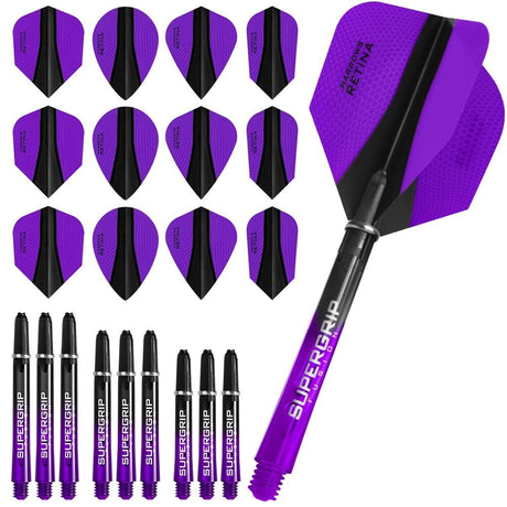 Harrows Retina Fusion X - Flight & Shaft Combo Kit - Mixed - Purple