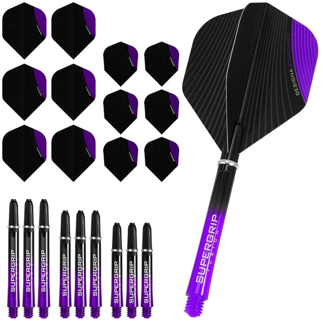 Designa Infusion - Flights & Shafts Combo Kit - Mixed - Purple