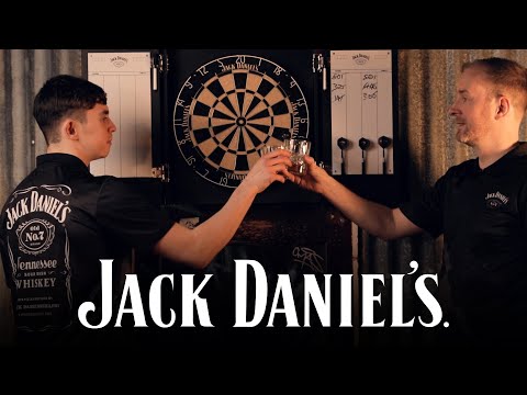 Jack Daniels Dartboard Surround - Heavy Duty - with JD Logo - Black